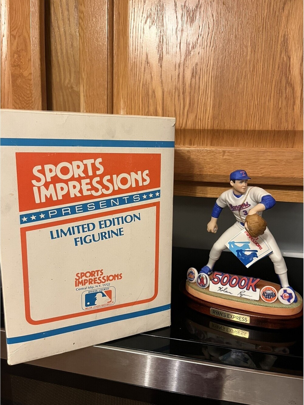 Sports Impressions Limited Edition Figurine NOLAN RYAN 5000 K's Complete w/ tag